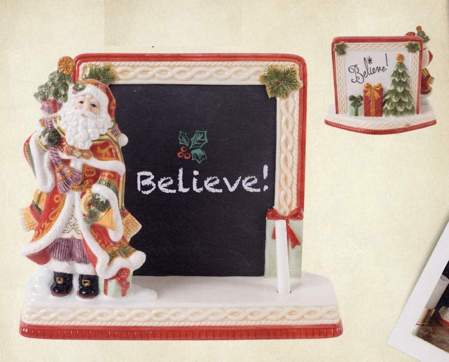 Regal Holiday Chalk Board Figurine by Fitz & Floyd-1