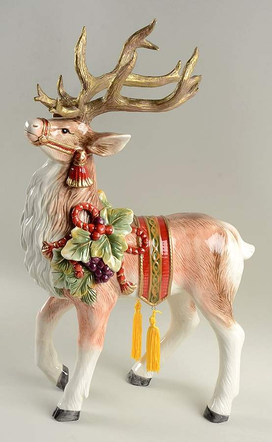 Regal Holiday Deer Figurine by Fitz & Floyd-1