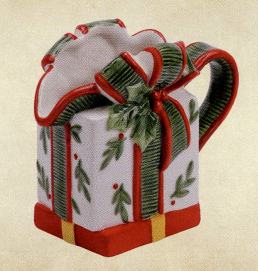 Candy Cane Santa Open Sauce Boat by Fitz & Floyd-1
