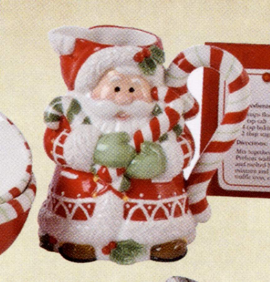 Candy Cane Santa 12 Oz Pitcher by Fitz & Floyd-1