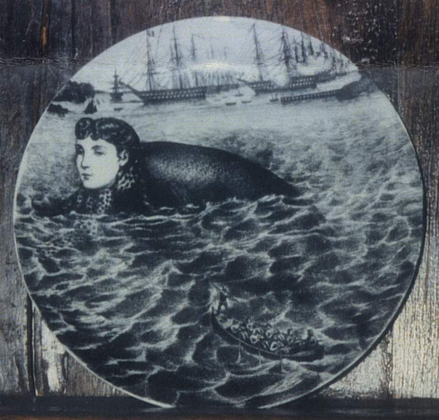 Sirene Salad Plate by Piero Fornasetti-1