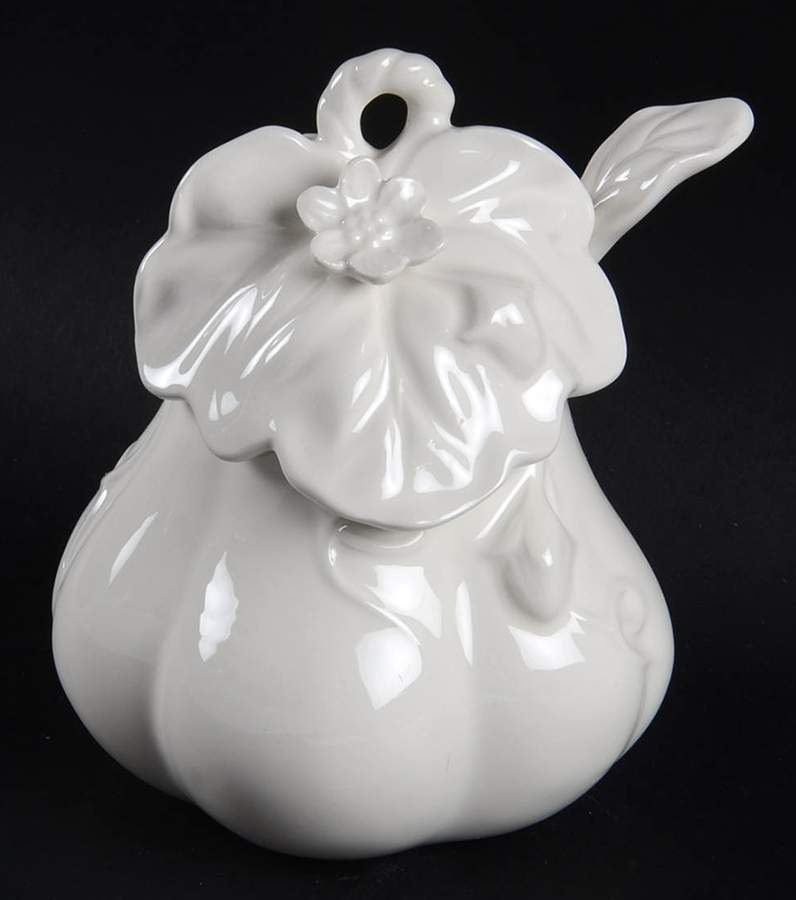 Bristol Condiment Jar & Lid w/Spoon by Fitz & Floyd-1
