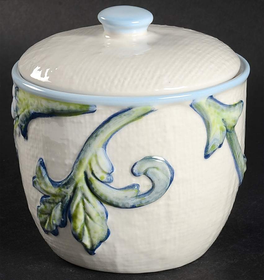 Paloma Sugar Bowl & Lid by Fitz & Floyd-1