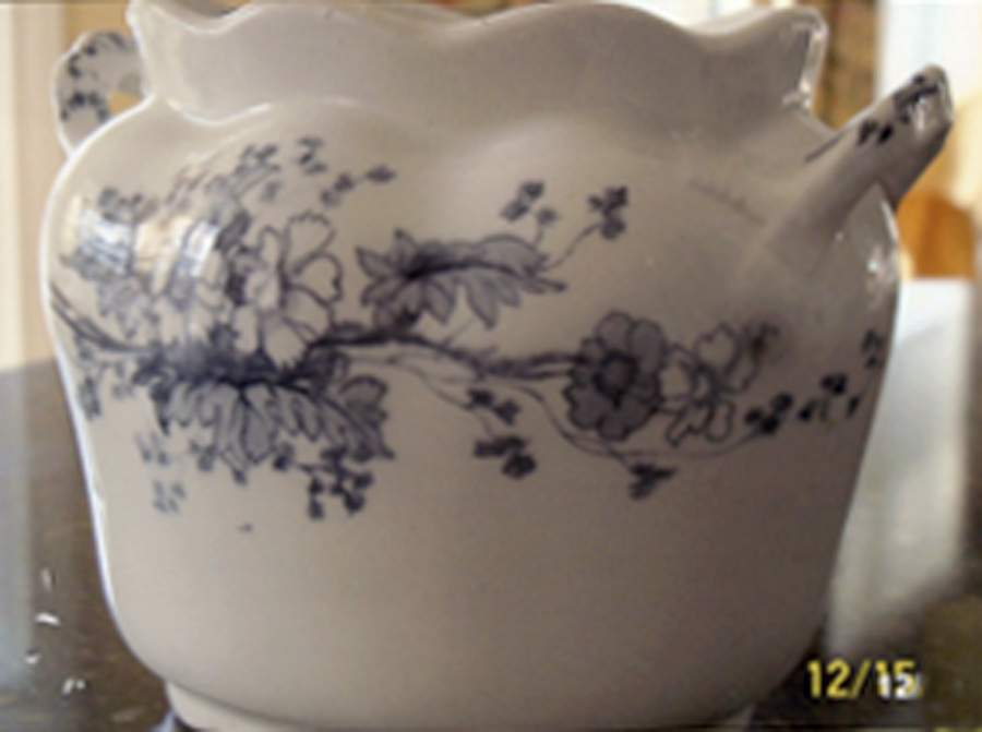Charm Blue Sugar Bowl No Lid by Furnivals-1