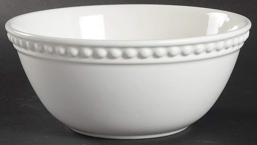 Delmar White 7" Round Vegetable Bowl by Fapor (Portugal)-1