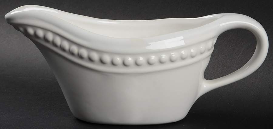 Delmar White Gravy Boat by Fapor (Portugal)-1