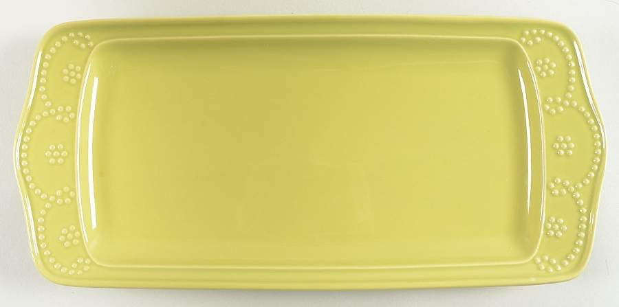 Fontinella Sprout (Light Green) 13" Rectangular Serving Platter by Food Network-1