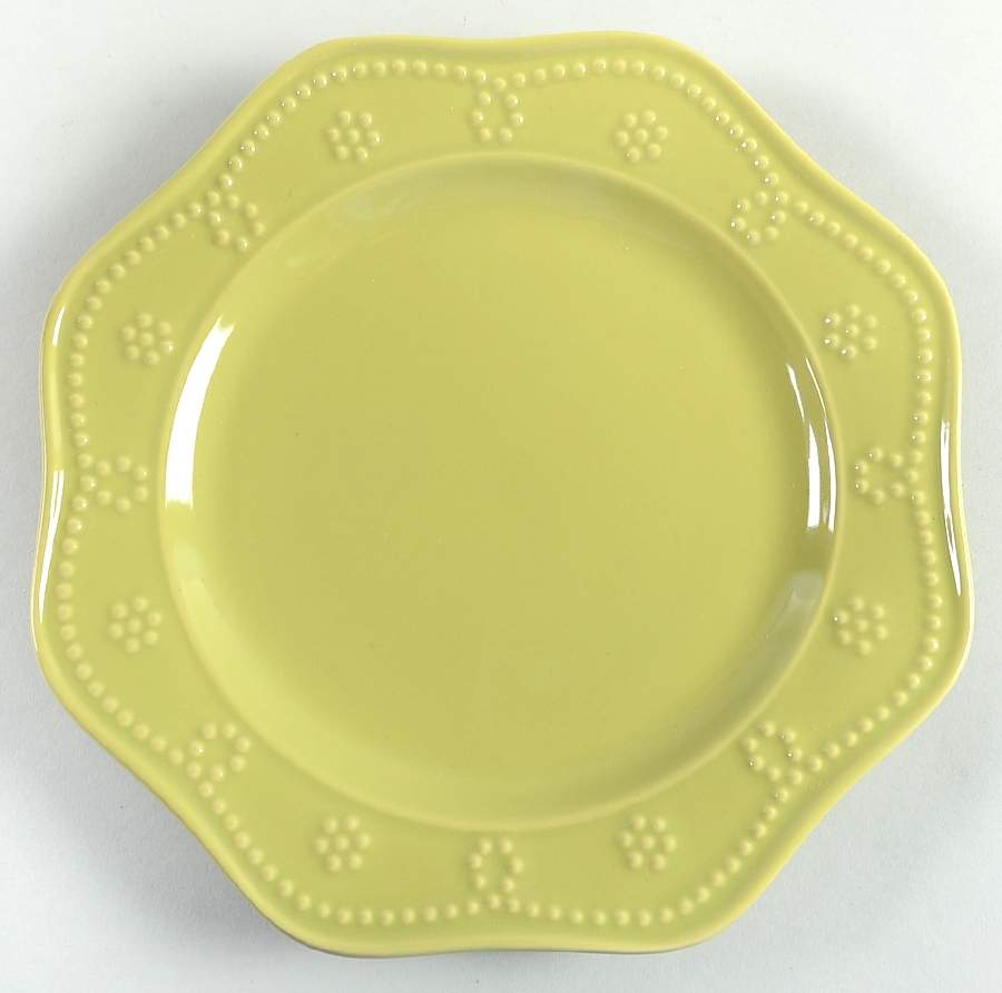 Fontinella Sprout (Light Green) Salad Plate by Food Network-1