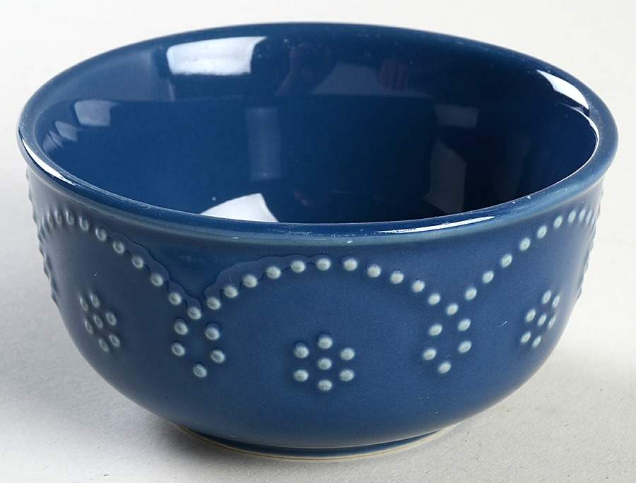 Fontinella Denim Blue Oatmeal Bowl by Food Network-1