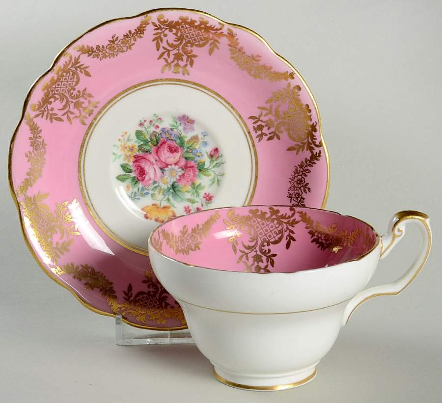 2889 Footed Cup & Saucer Set by Foley-1