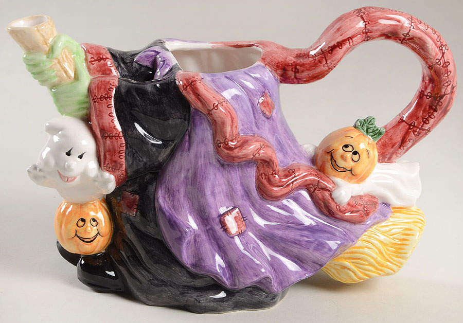 Halloween Party Teapot No Lid by Fitz & Floyd-1