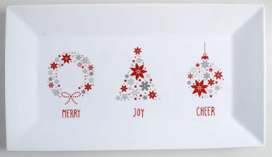 Holiday 16" Rectangular Serving Platter by Food Network-1