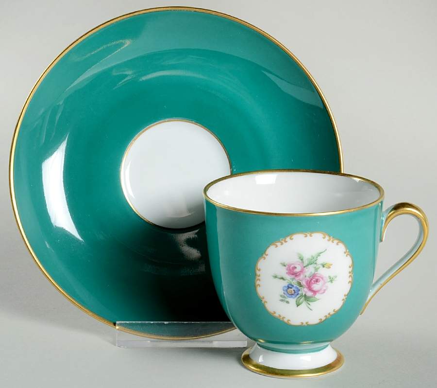 01392 Footed Cup & Saucer Set by Furstenberg-1