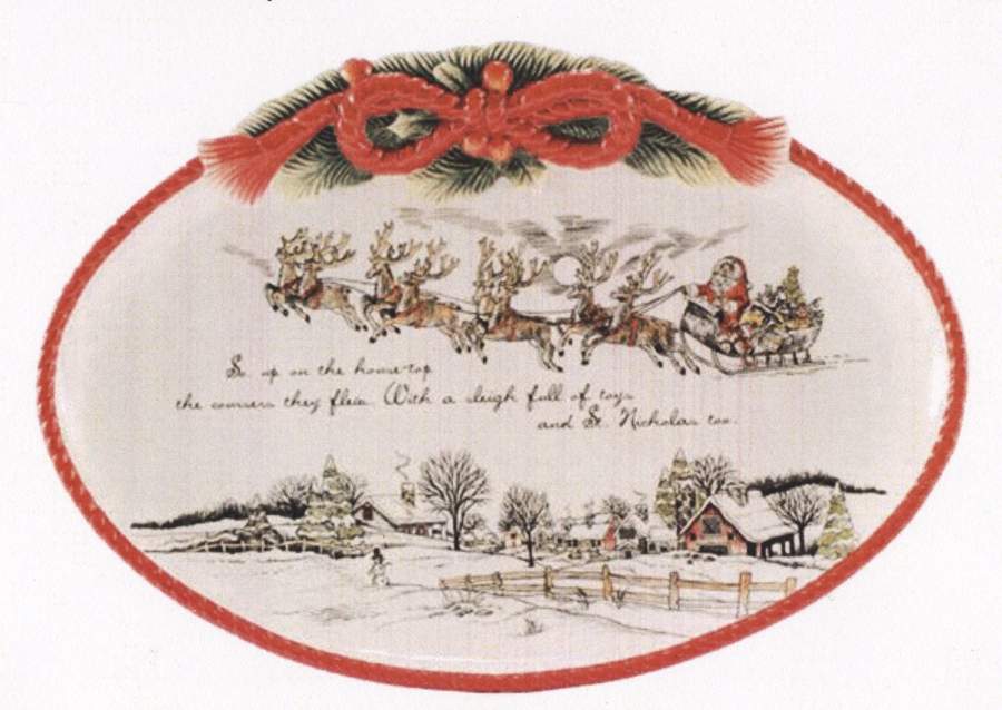 Night Before Christmas Cookie Tray by Fitz & Floyd-1