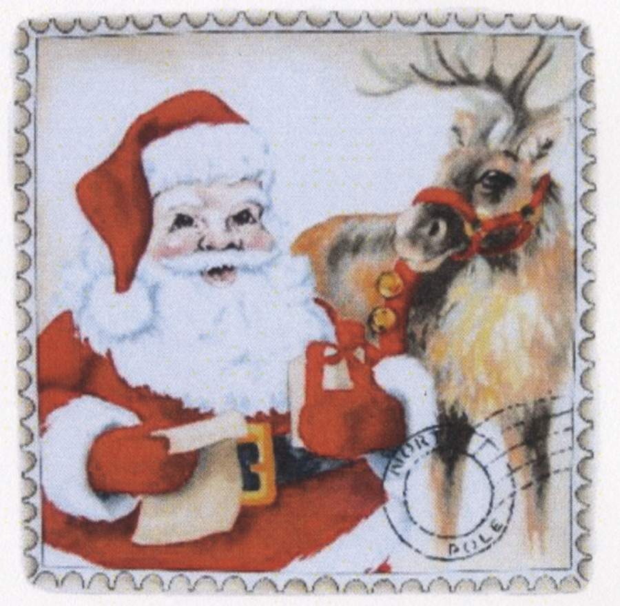 Letters To Santa Square Salad Plate by Fitz & Floyd-1