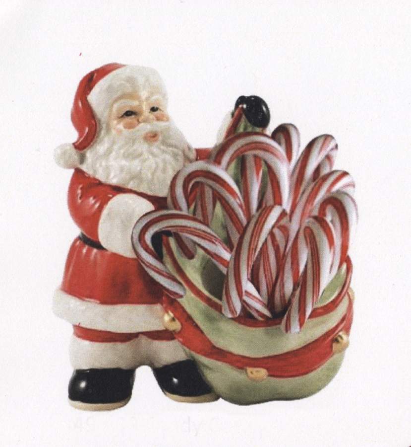 Letters To Santa Figural Candy Cane Holder by Fitz & Floyd-1