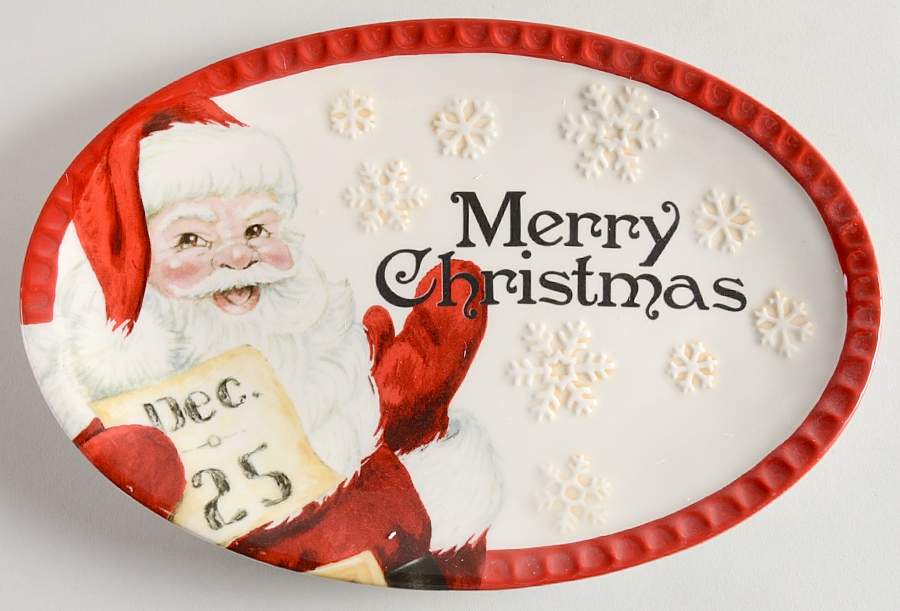 Letters To Santa Sentiment Tray by Fitz & Floyd-1