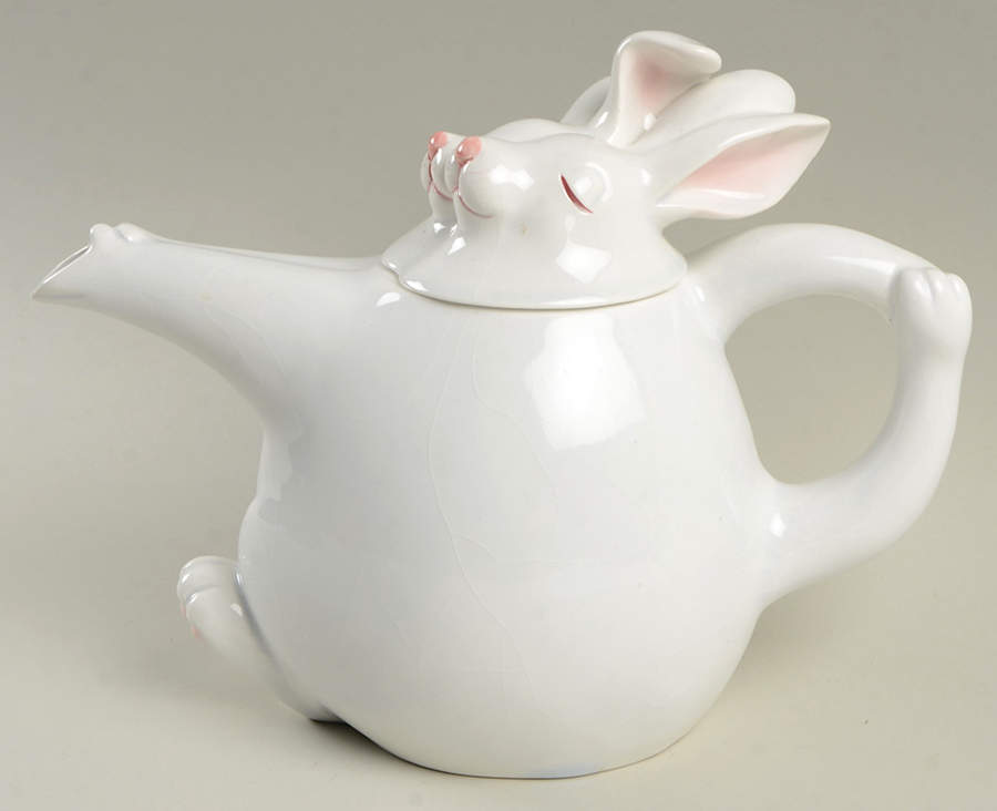 Bunny Hop Teapot & Lid by Fitz & Floyd-1