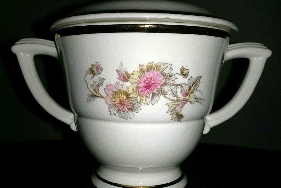 FSX192 Sugar Bowl & Lid by French Saxon-1