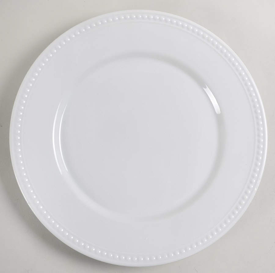 Everyday White Beaded Dinner Plate by Fitz & Floyd-1