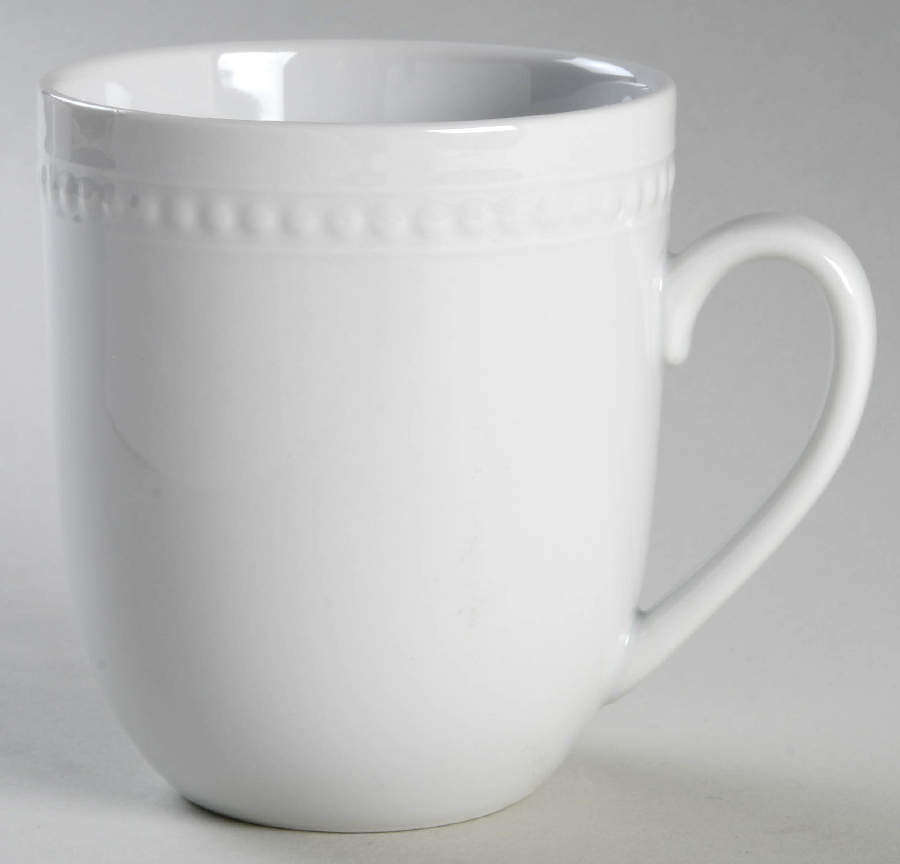 Everyday White Beaded Mug by Fitz & Floyd-1