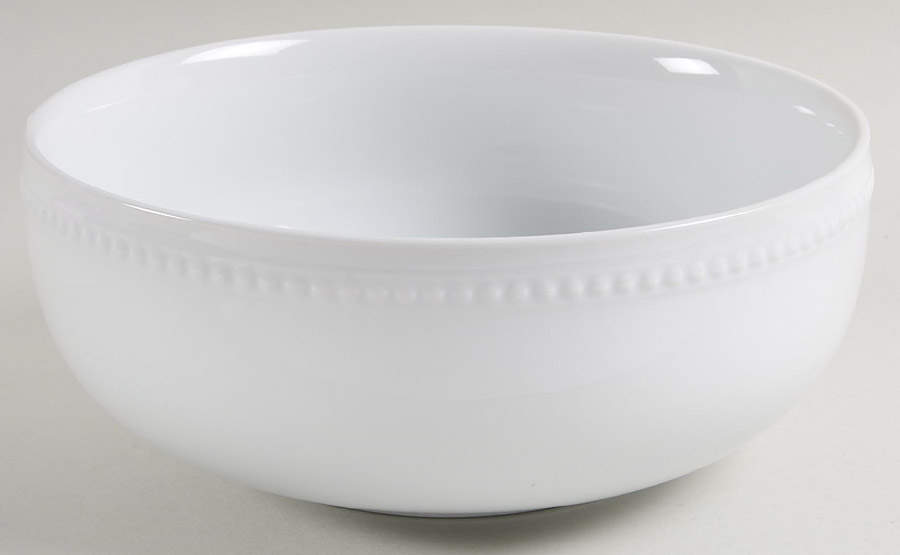 Everyday White Beaded 9" Round Serving Bowl by Fitz & Floyd-1
