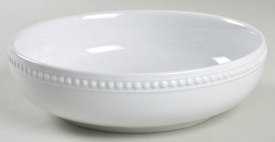 Everyday White Beaded Individual Dinner Bowl by Fitz & Floyd-1