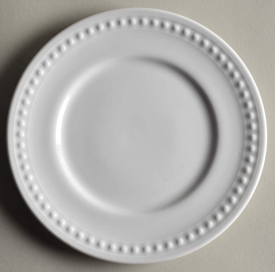 Everyday White Beaded Appetizer Plate by Fitz & Floyd-1