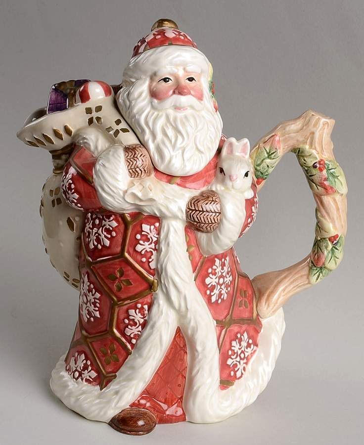 Florentine Holiday Small Teapot & Lid by Fitz & Floyd-1