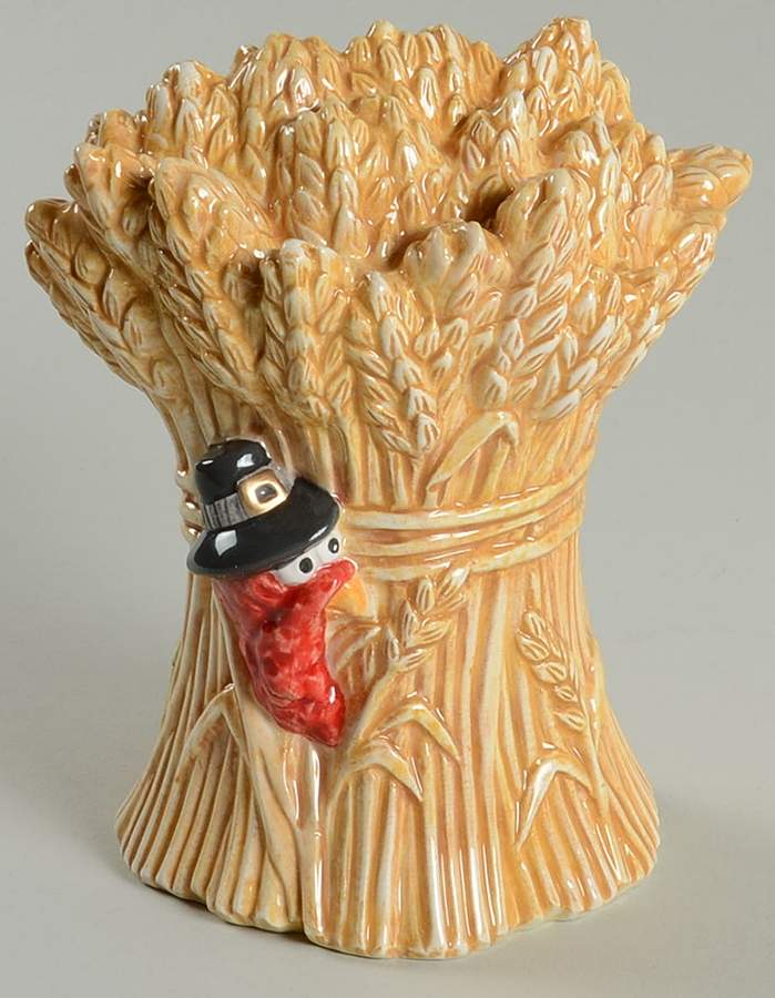 Pt Thanksgiving Figurine by Fitz & Floyd-1