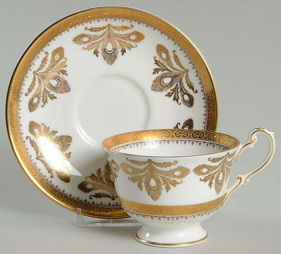 8850 Footed Cup & Saucer Set by Foley-1