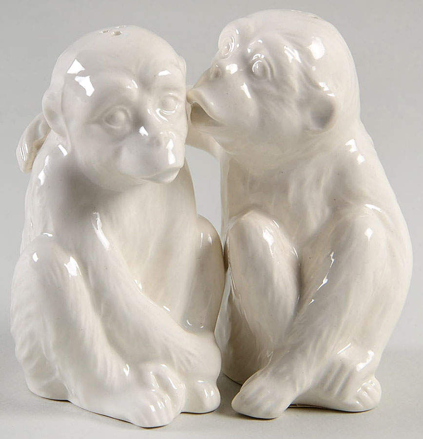 Monkey Business Figural Salt & Pepper Set by Fitz & Floyd-1