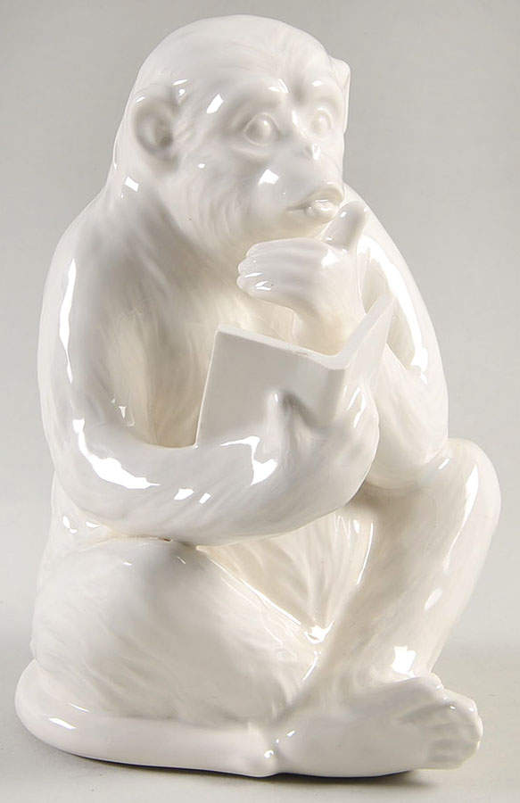 Monkey Business Single China Bookend by Fitz & Floyd-1