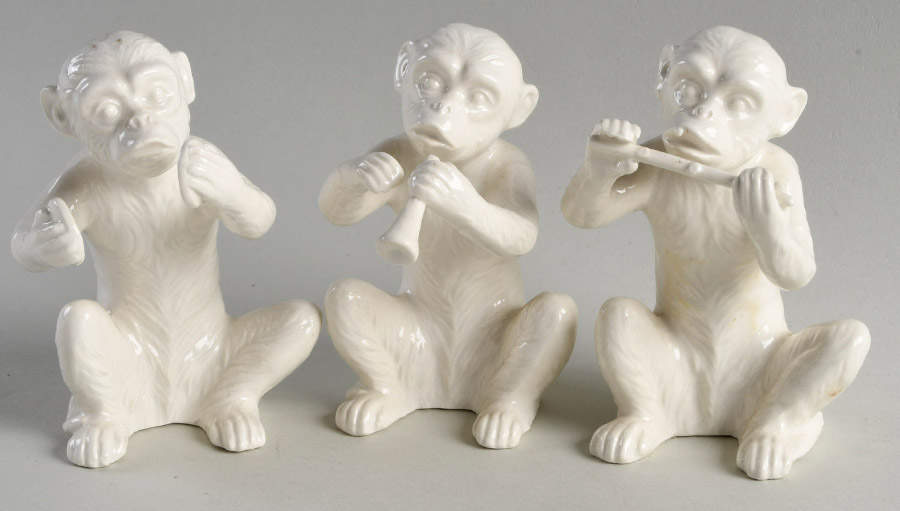 Monkey Business (Set of 3 Motif) Figurines by Fitz & Floyd-1