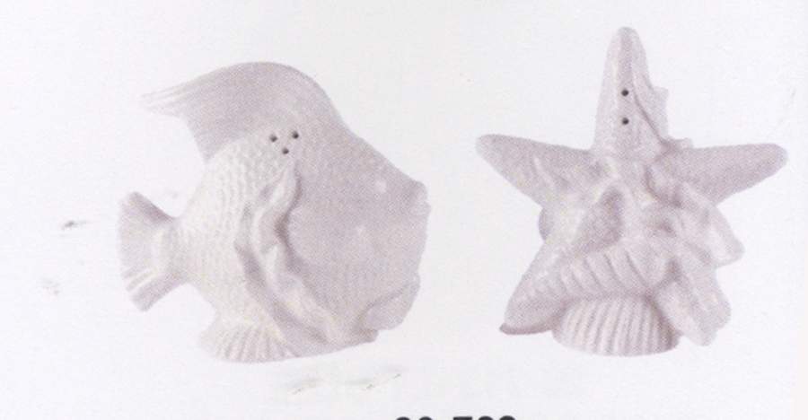Cape Coral Figural Salt & Pepper Set by Fitz and Floyd-1