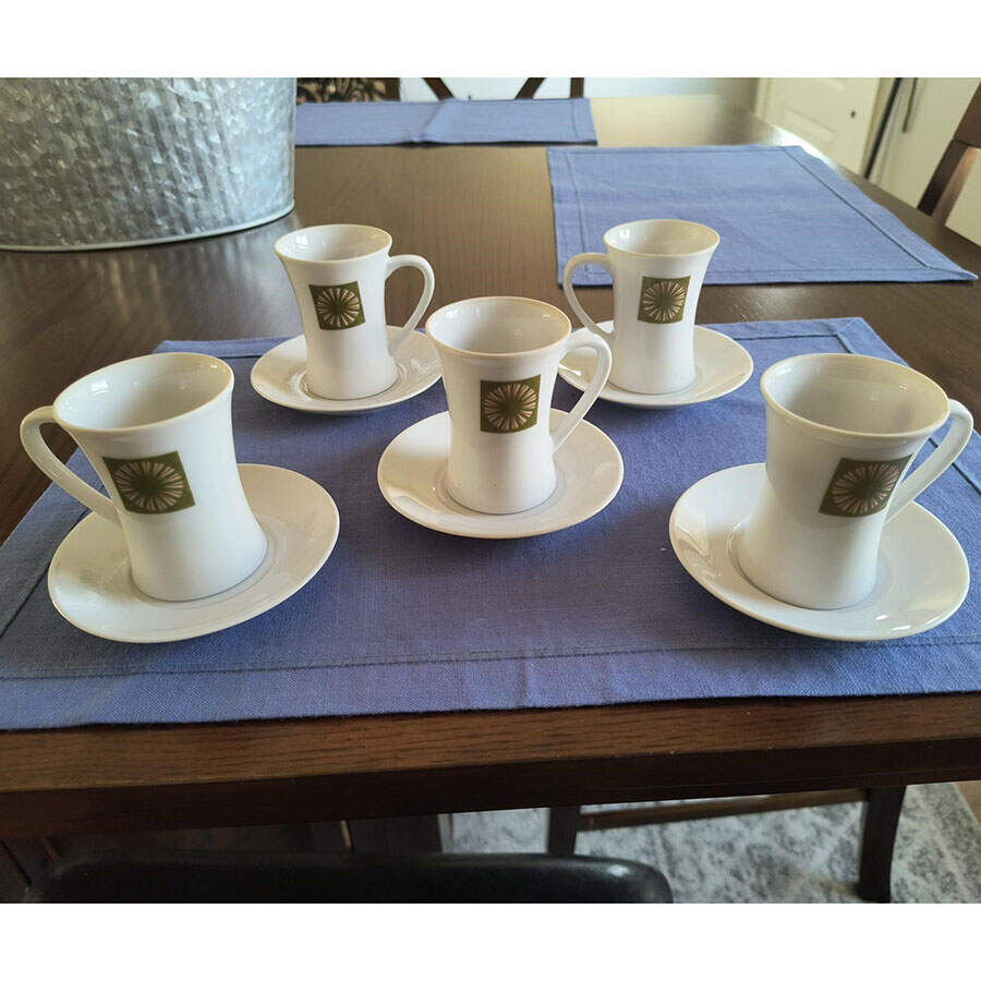 Buffetware Flat Cup & Saucer Set by Forum Intl-1