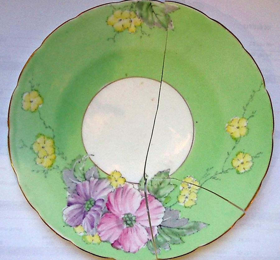 Begonia Bread & Butter Plate by Foley-1