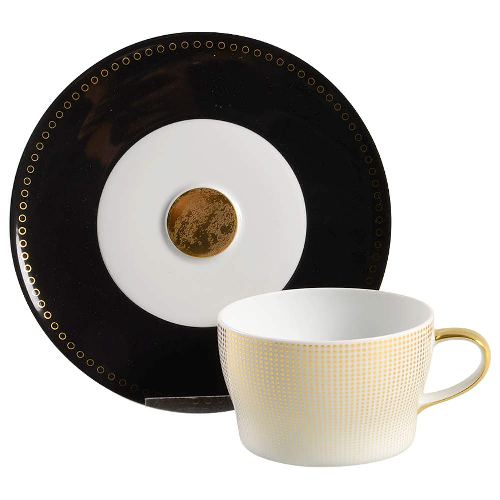 Clair de Lune Flat Cup & Saucer Set by Furstenberg-1