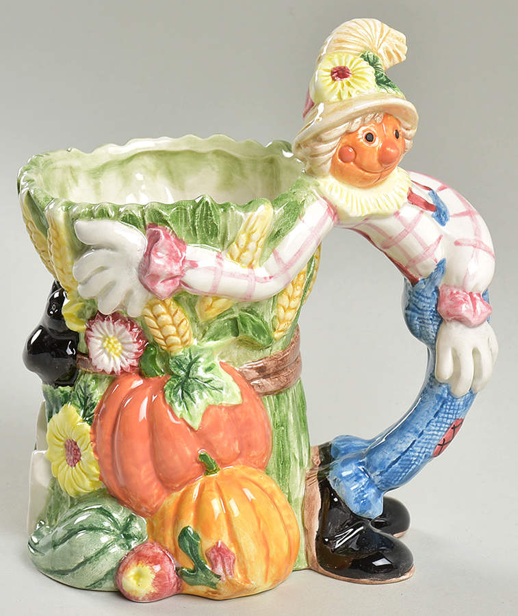 Scarecrow Figural Mug by Fitz & Floyd-1