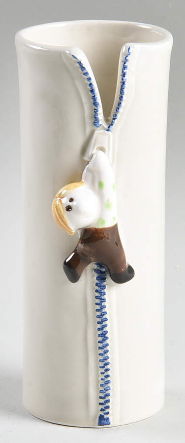 Zip Up Bud Vase by Fitz & Floyd-1