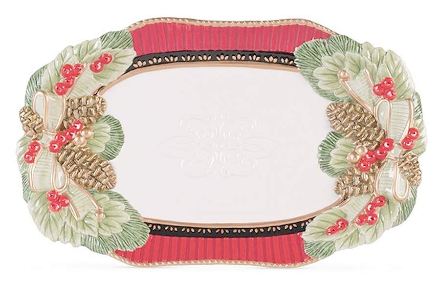 Winter Claus 13" Cookie Platter by Fitz and Floyd-1