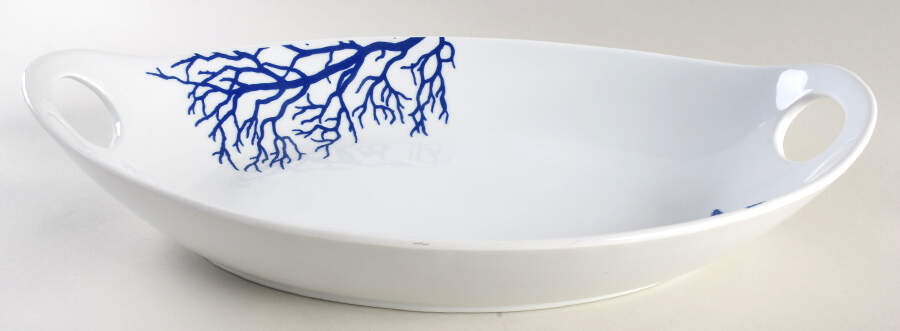 Coastal 17" Oval Handled Bowl by Fitz & Floyd-1