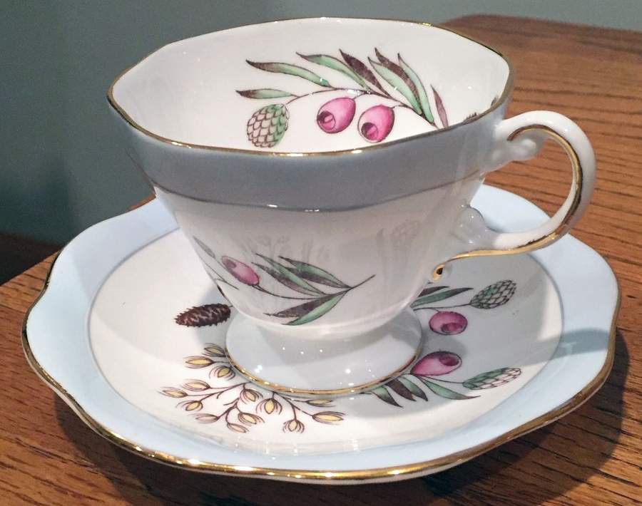 7245 Footed Cup & Saucer Set by Foley-1