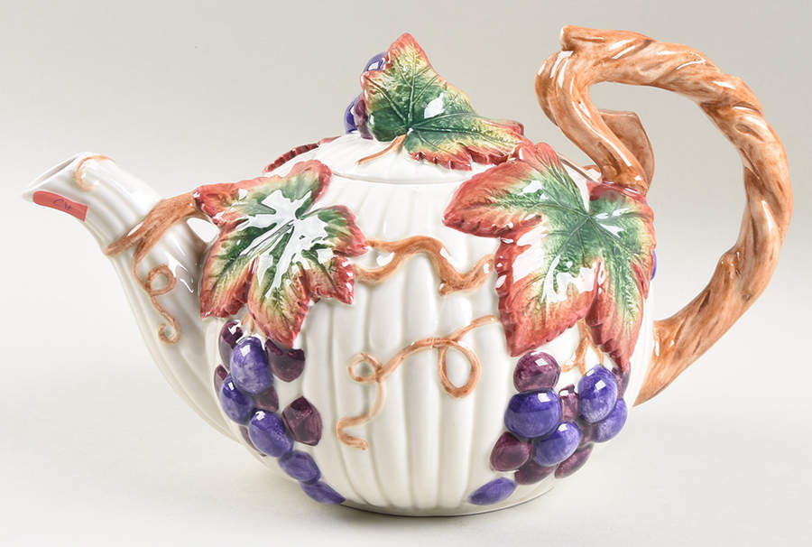 Autumn Vineyard Teapot & Lid by Fitz & Floyd-1