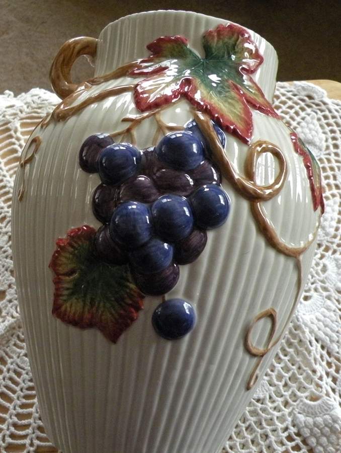 Autumn Vineyard 9" Vase by Fitz & Floyd-1