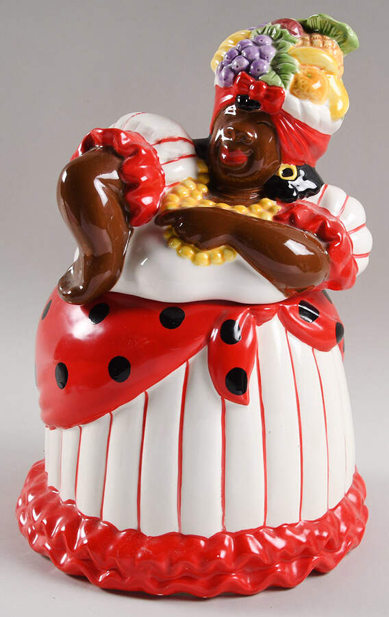 Rio Rita Figural Cookie Jar & Lid by Fitz & Floyd-1