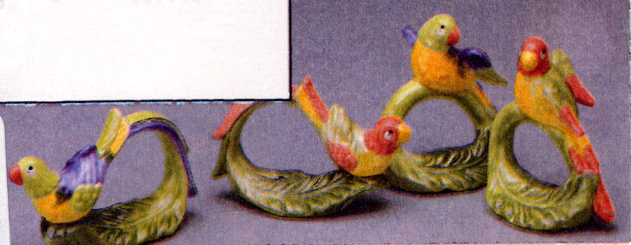 Rio Rita Napkin Ring - Set of 4 by Fitz & Floyd-1