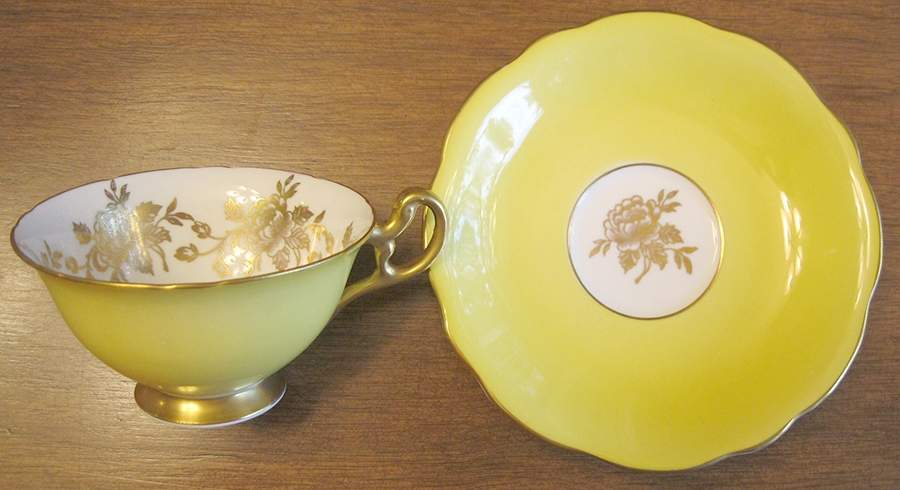 3289 Footed Cup & Saucer Set by Foley-1