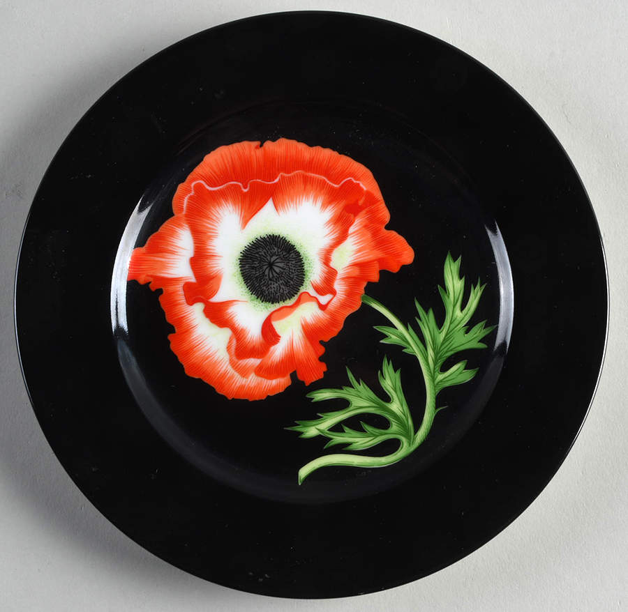 Midnight Floral Salad Plate by Fitz & Floyd-1
