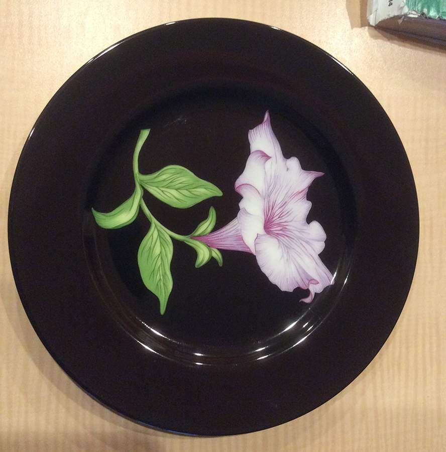 Midnight Floral Salad Plate by Fitz & Floyd-1